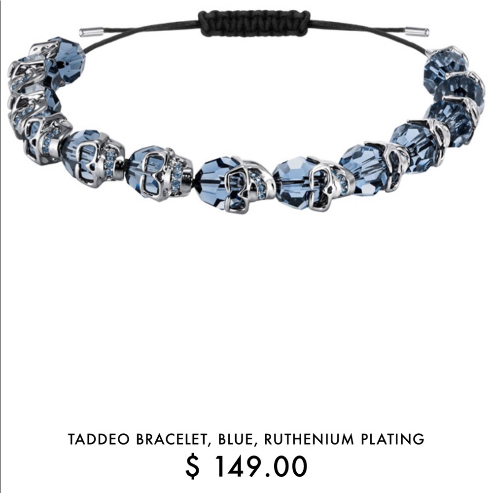 Swarovski skull bracelet